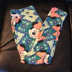 EUC Lularoe TC Disney Leggings with Minnie!
